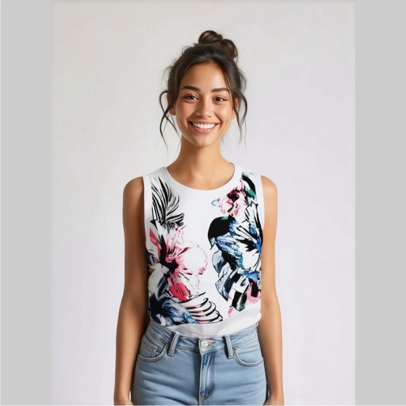 Zara Tops - Zara Floral Print Sleeveless Top